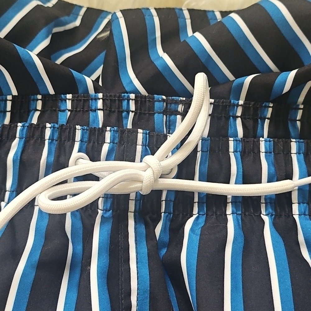 Arizona Striped Swim Shorts with 6.5" Inseam NWT - Picture 7 of 9